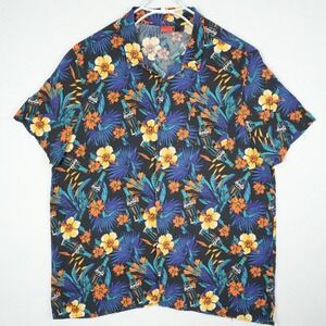 Coca Cola Branded Hawaiian‎ Aloha Button Shirt Coke Bottles All Over Print 2XL